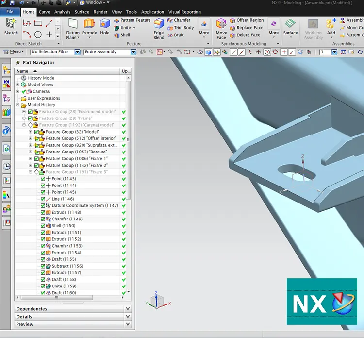 siemens nx, part design, surface design